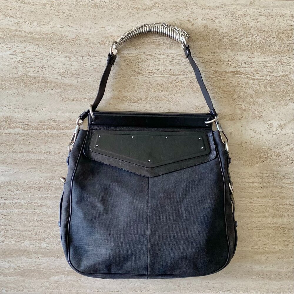 Vintage Yves Saint Laurent Mombasa Metal Handle Bag